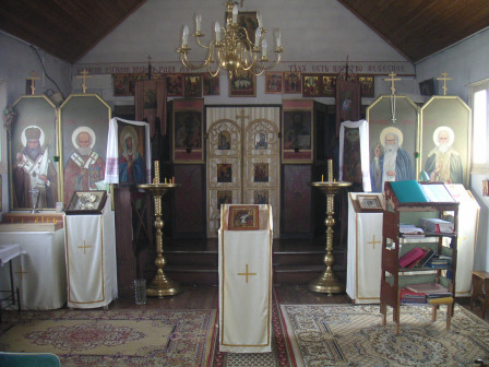 L'intérieur de l'église Orthodoxe en 2008.