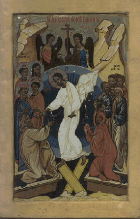 Icône de la résurrection de la paroisse St Séraphim de Sarov