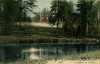 CPA - Le château du Chesnay vu du canal (couleur)